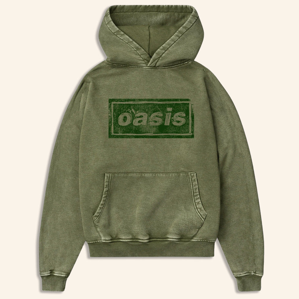 Oasis Tour Merch 2025 Live '25 Lino Logo Hoodie Green Unique Gift For Boyfriend