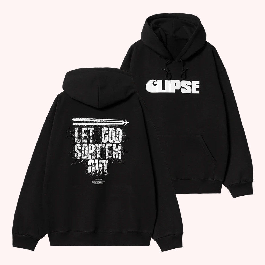 Clipse Tour Merch Carhartt Wip X Clipse Let God Sort Em Out Hoodie Gift Ideas For Him