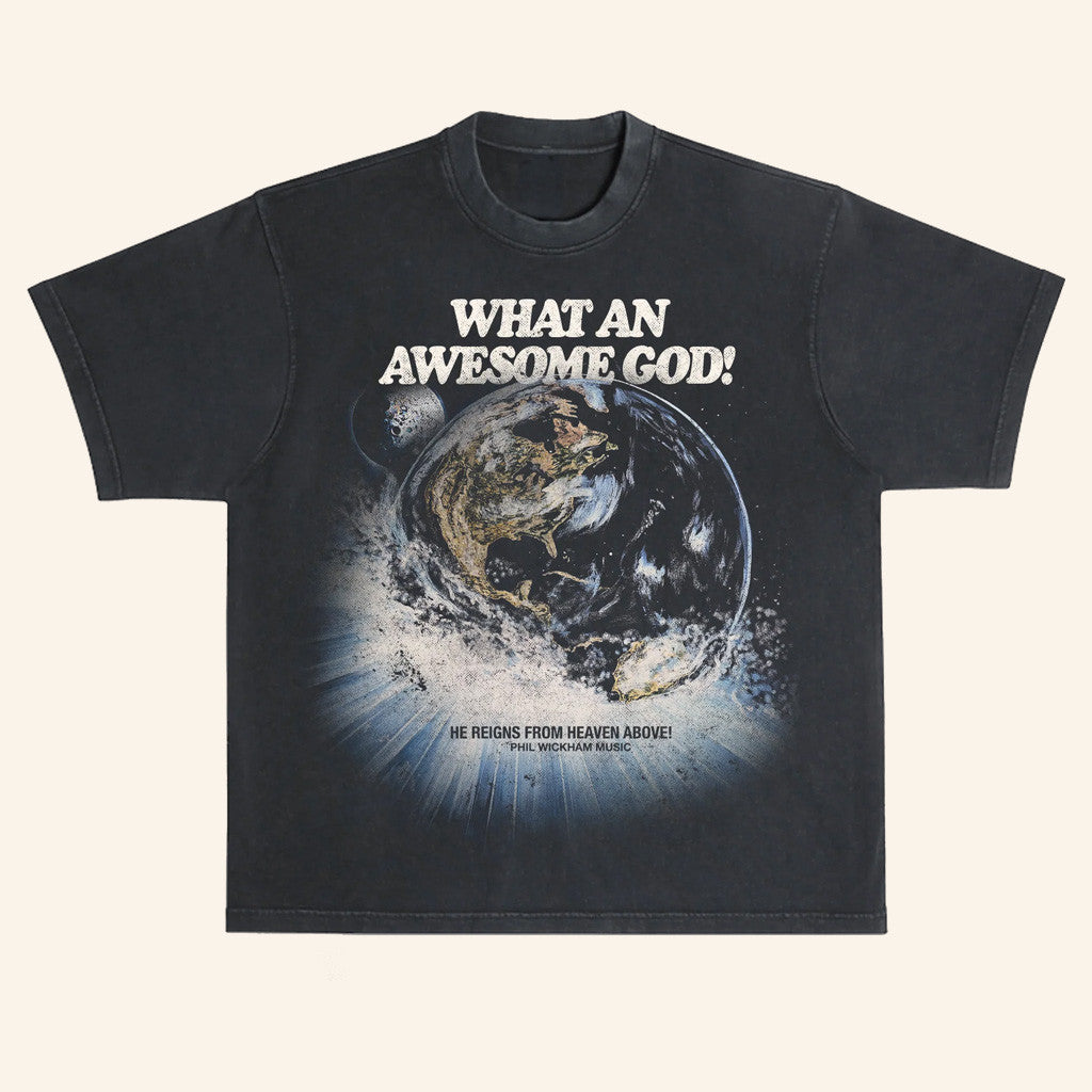 Phil Wickham Merch Vintage Space Shirt What An Awesome God T-Shirt Gift For Dudes