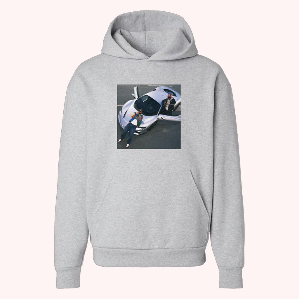 Larry June Merch Until Night Comes Album Hoodie Grey Birthday Gift For Husband