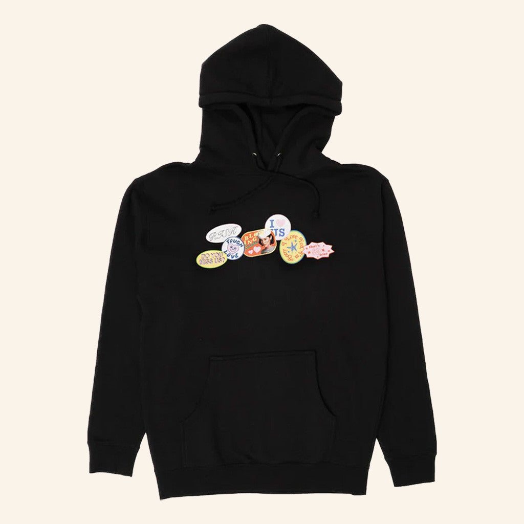 Gracie Abrams Merch The Secret of Us Sticker Design Black Hoodie Gifts For Friends