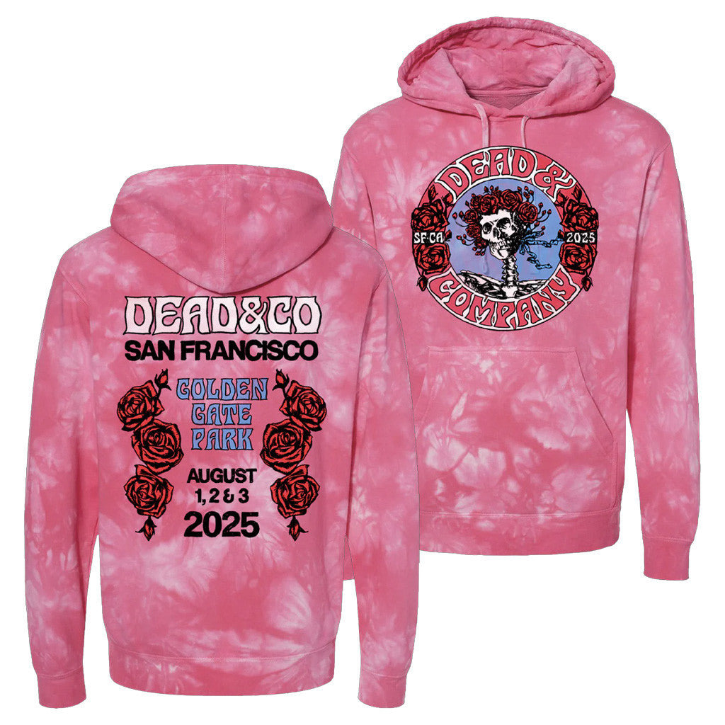 Dead And Company Merch Dead And Company Golden Gate Park Tie Dye Hoodie Gifts For Her
