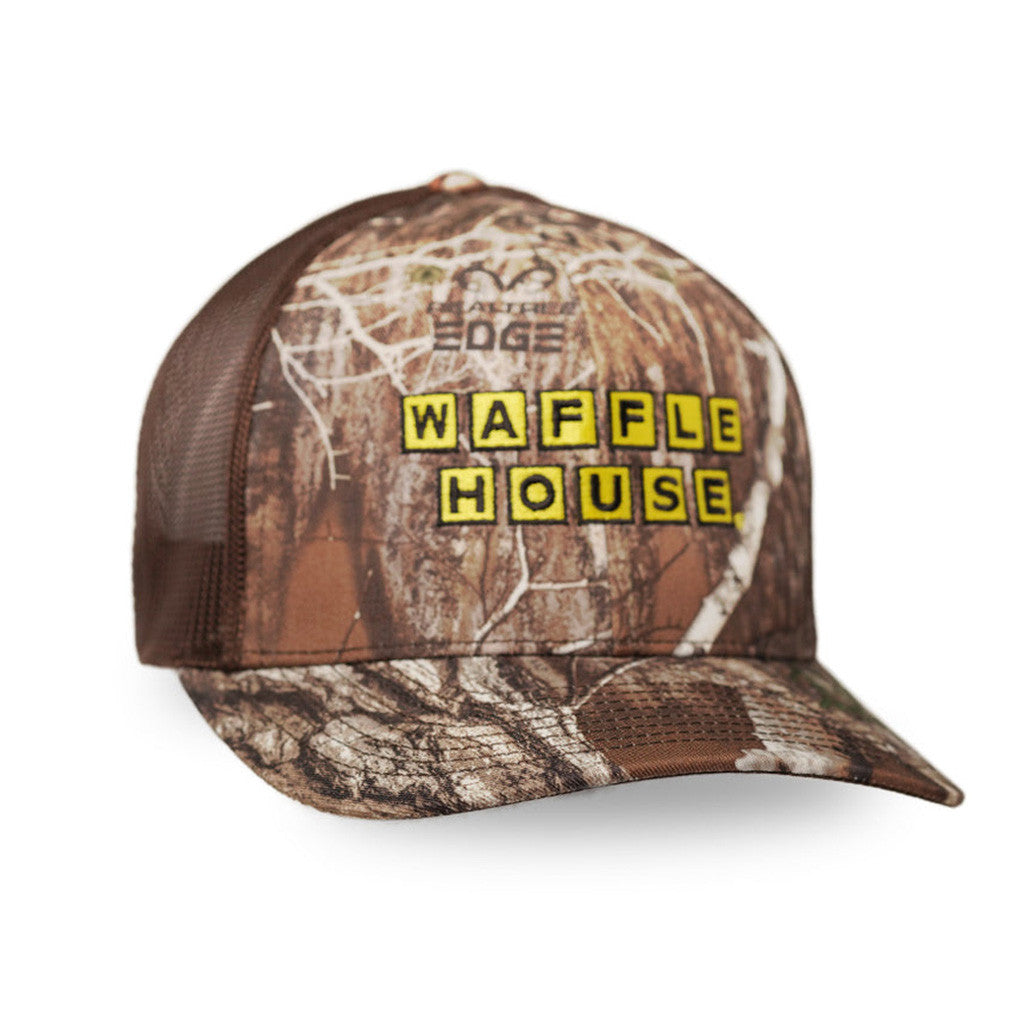 Waffle House Hat Embroidered Camo Trucker Hat Gift Ideas For Dad