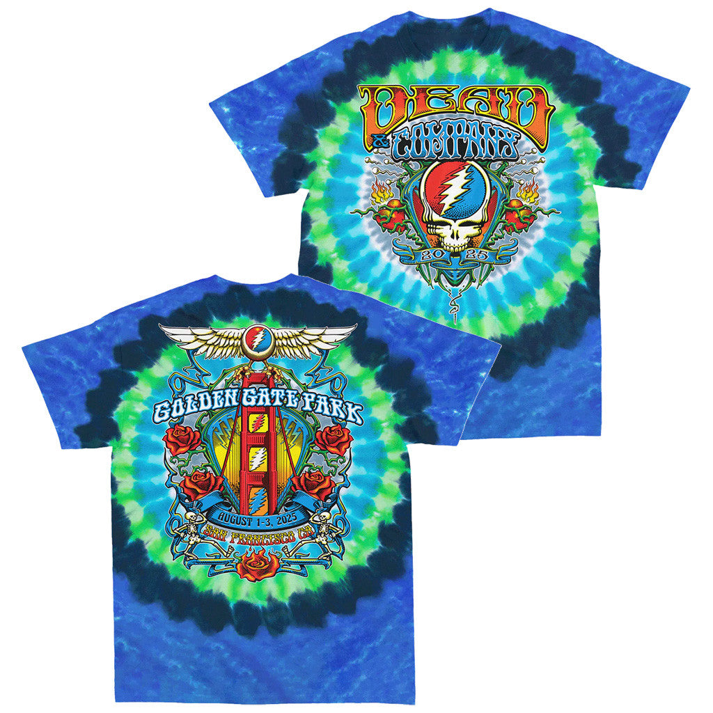 Dead And Company Merch Golden Gate Park Tie Dye T-Shirt Gifts For Him