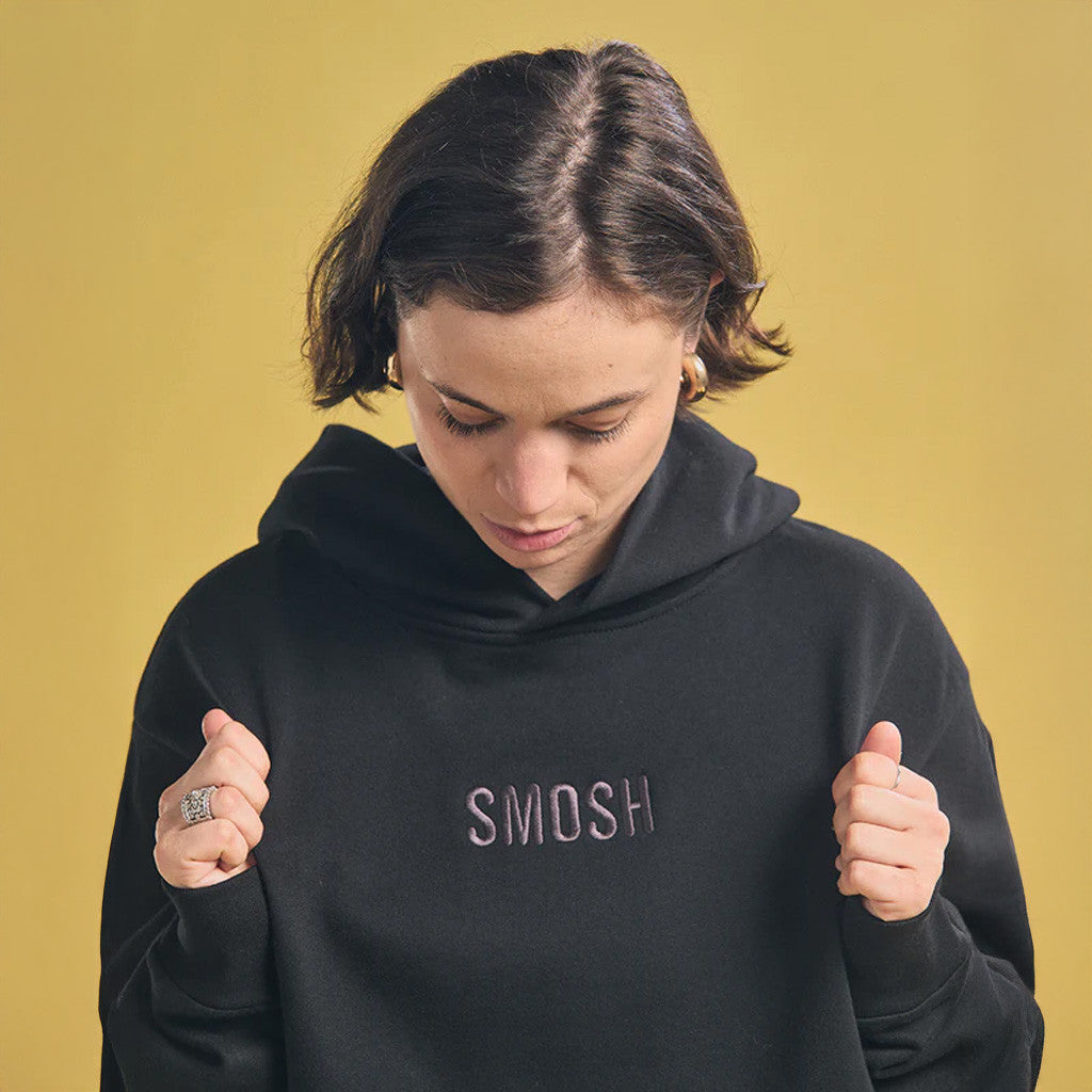 Smosh Merch Black Embroidered Hoodie Gift Ideas For Girlfriend