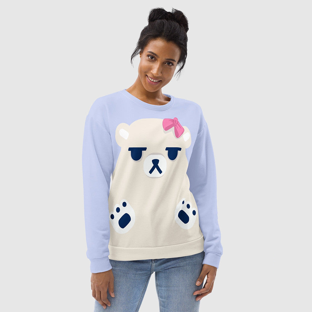 Kpop Demon Hunters Merch KPop Demon Hunters Mira's Polar Bear Sweatshirt Gifts For Daughter