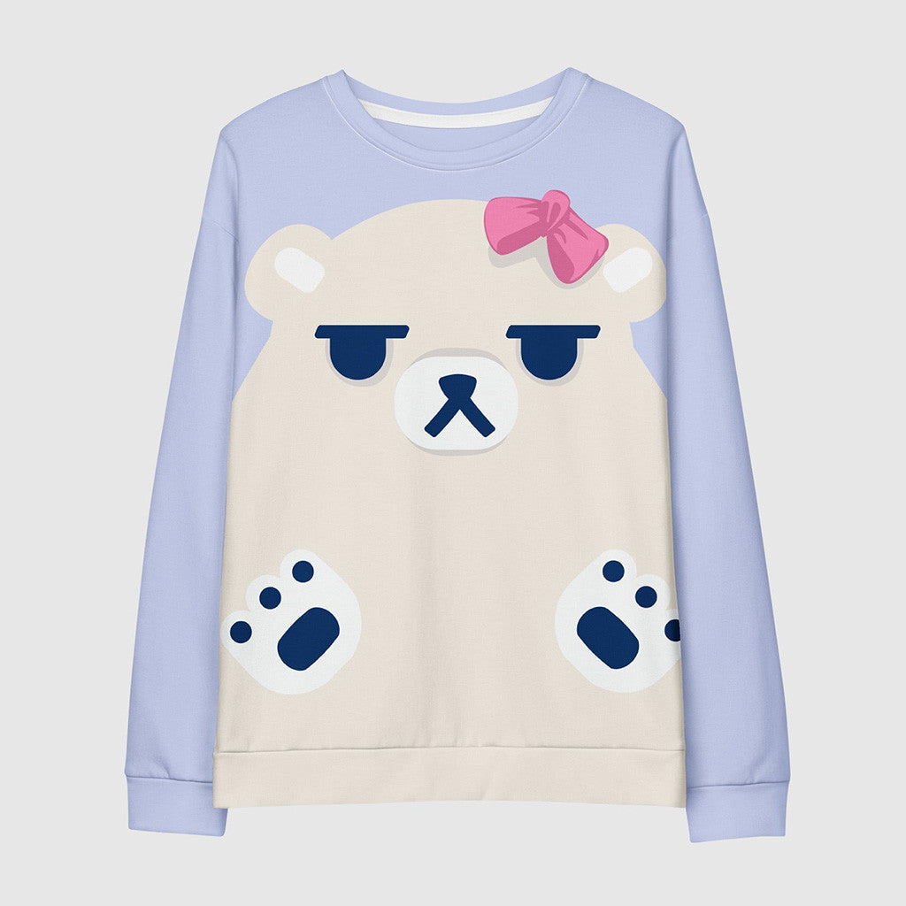 Kpop Demon Hunters Merch KPop Demon Hunters Mira's Polar Bear Sweatshirt Gifts For Daughter