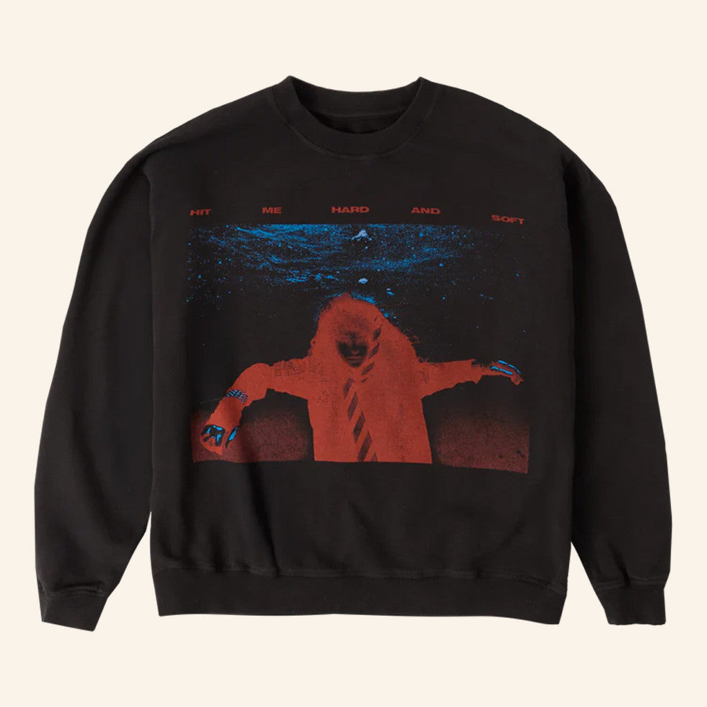 Billie Eilish Merch Sinking Black Crewneck Sweatshirt Gifts For Him