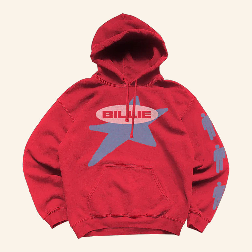 Billie Eilish Merch Billie x Lost Love Red Hoodie Gifts For Friends