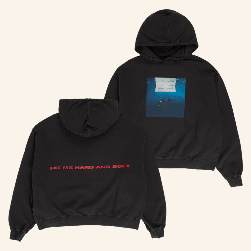 Billie Eilish Merch Hit Me Hard And Soft Black Hoodie Gifts For Friends