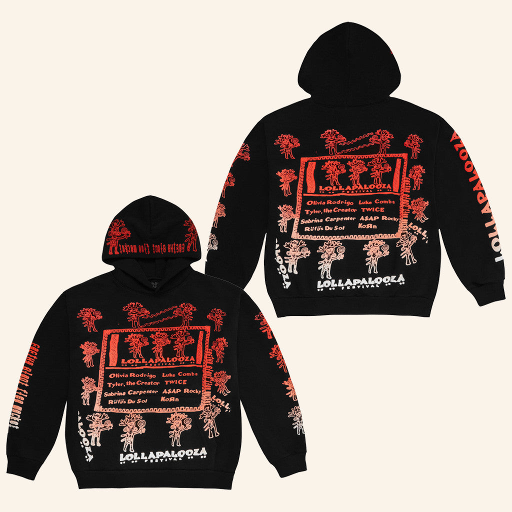 Lollapalooza Merch Artist 2025 Lollapalooza x Cactus Plant Flea Market Hoodie Husband Gifts