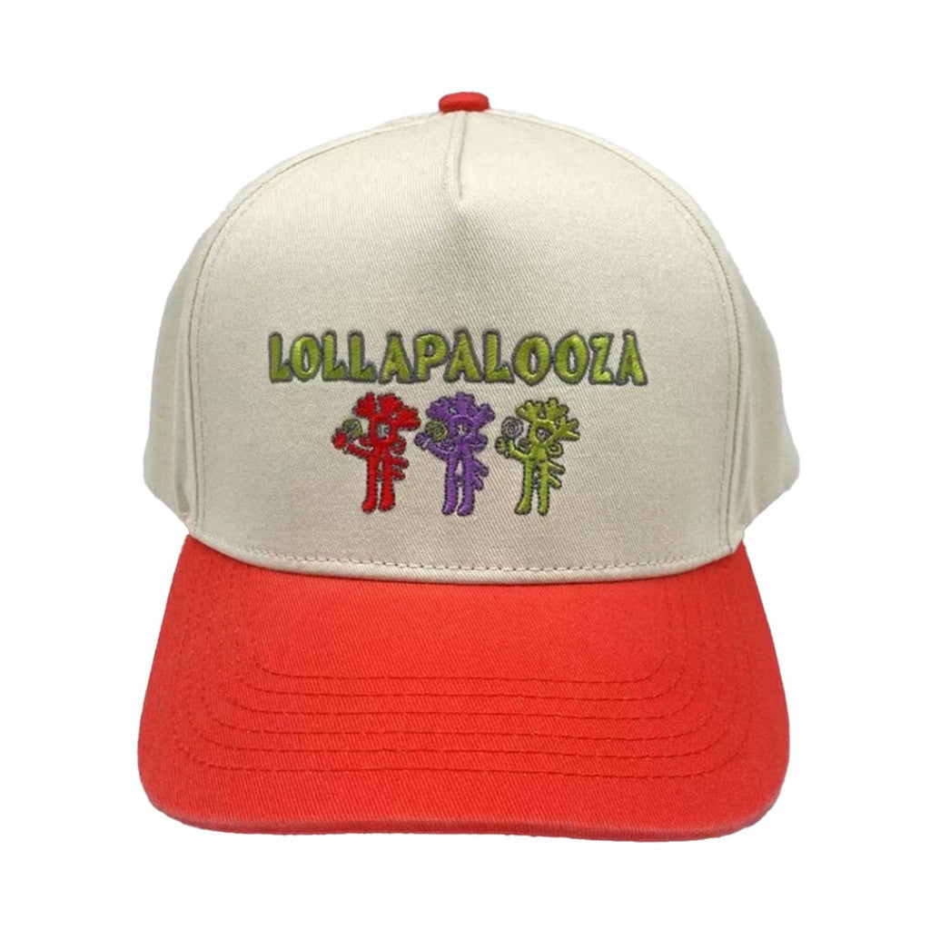 Lollapalooza Merch Artist 2025 Lolla Lady Embroidered Hat Gifts For Friends
