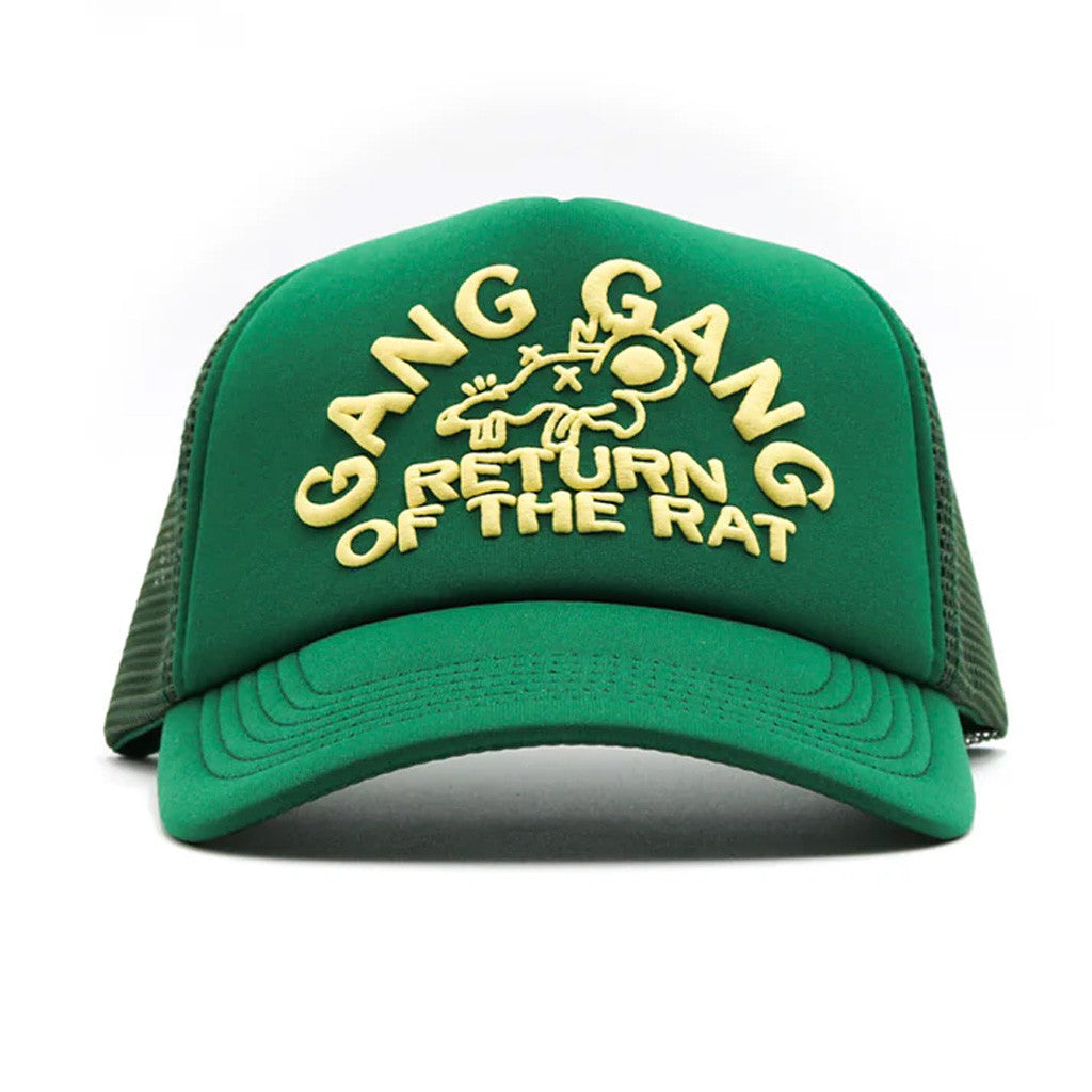 Theo Von Merch Gang Gang Trucker Hat Green Embroidered Gifts For Mom