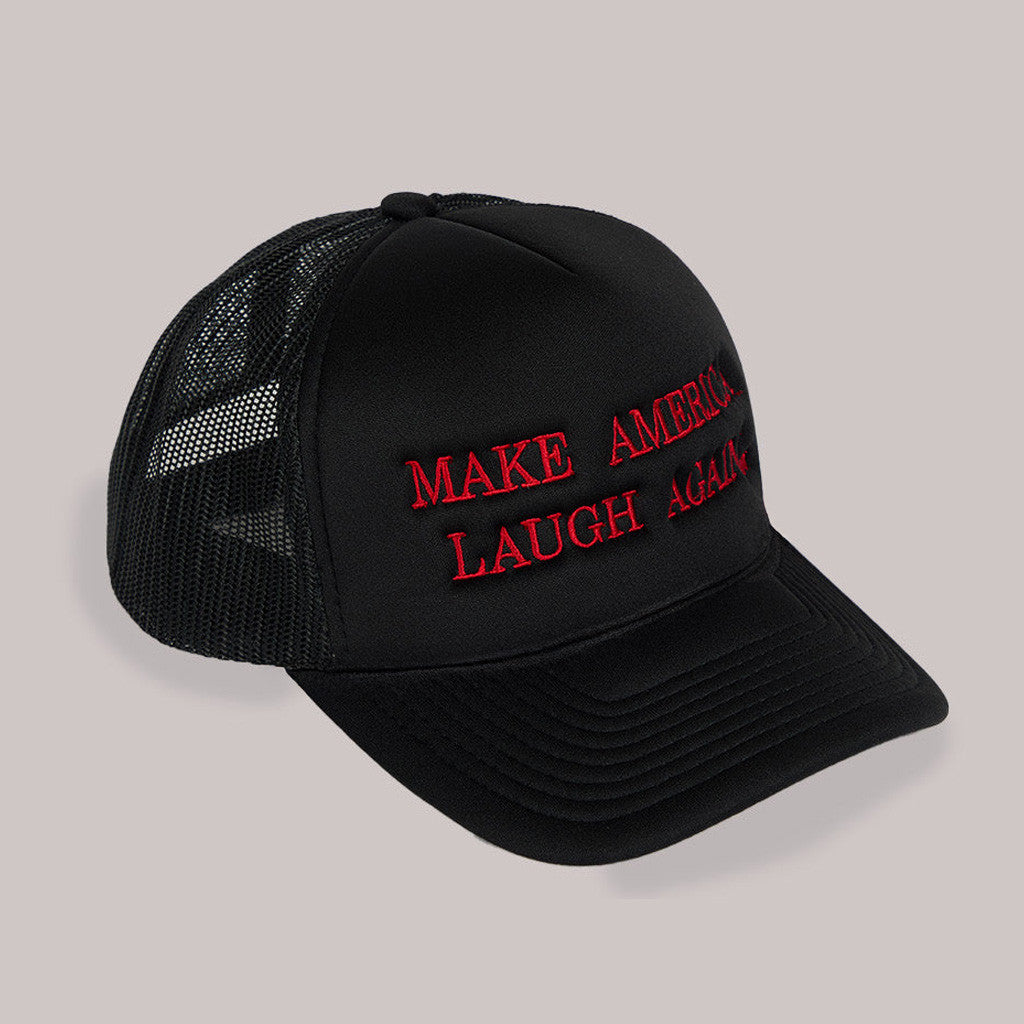 Marlon Wayans Merch Make America Laugh Again Trucker Hat Embroidered Black Gifts For Father