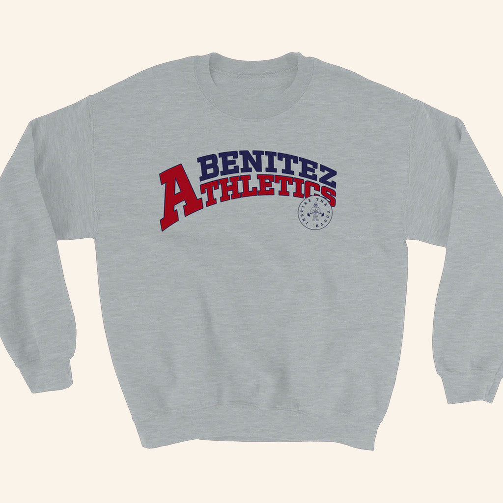 Baylen Levine Merch Benitez Athletics Grey Crewneck Sweatshirt Gifts For Friends