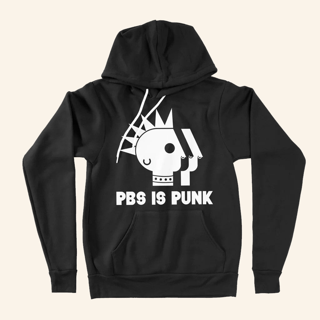 PBS Merch PBS is Punk Hoodie Black Present For Husband