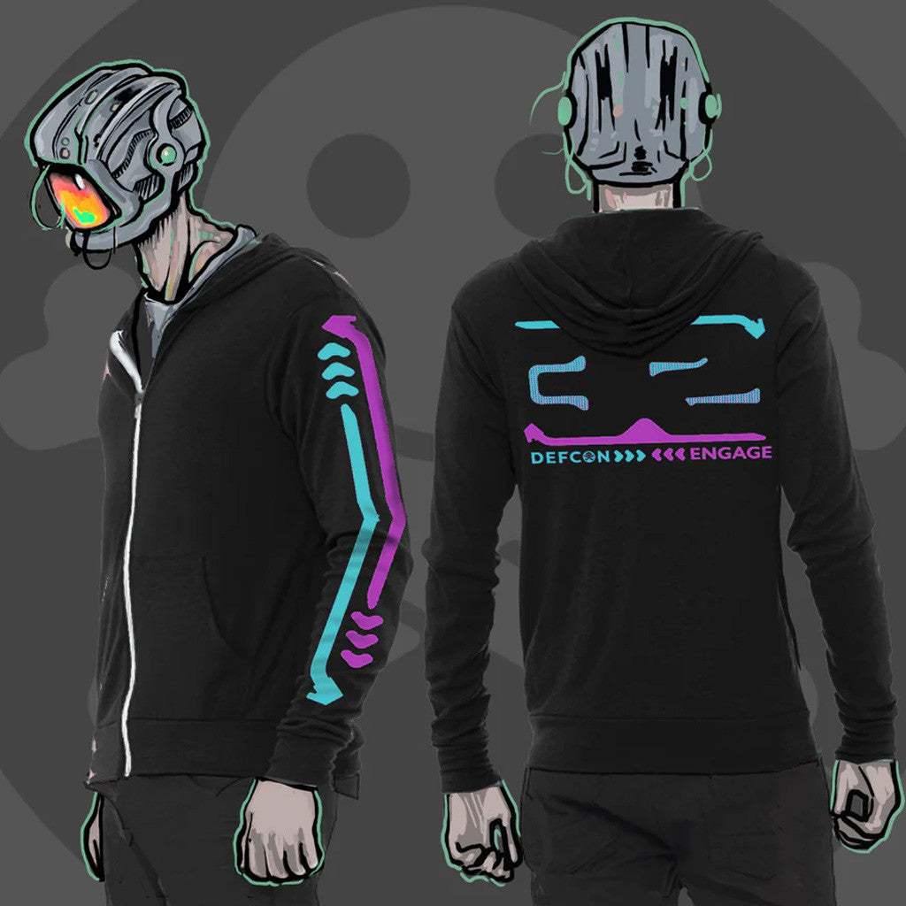 Defcon Merch Engage Zip Hoodie Gift Ideas For Husband