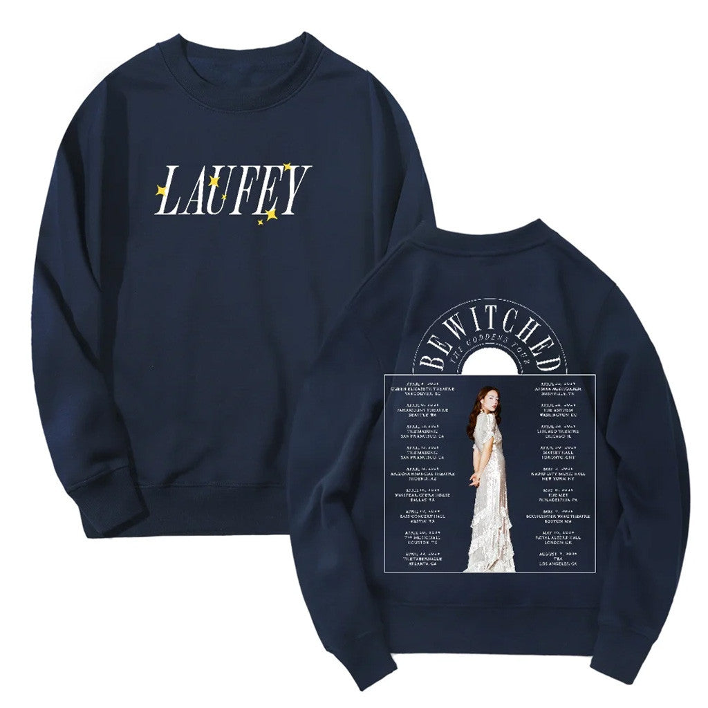 Laufey Merch Laufey Bewitched Merch 2024 The Goddess Tour Sweatshirt Gift For Fans