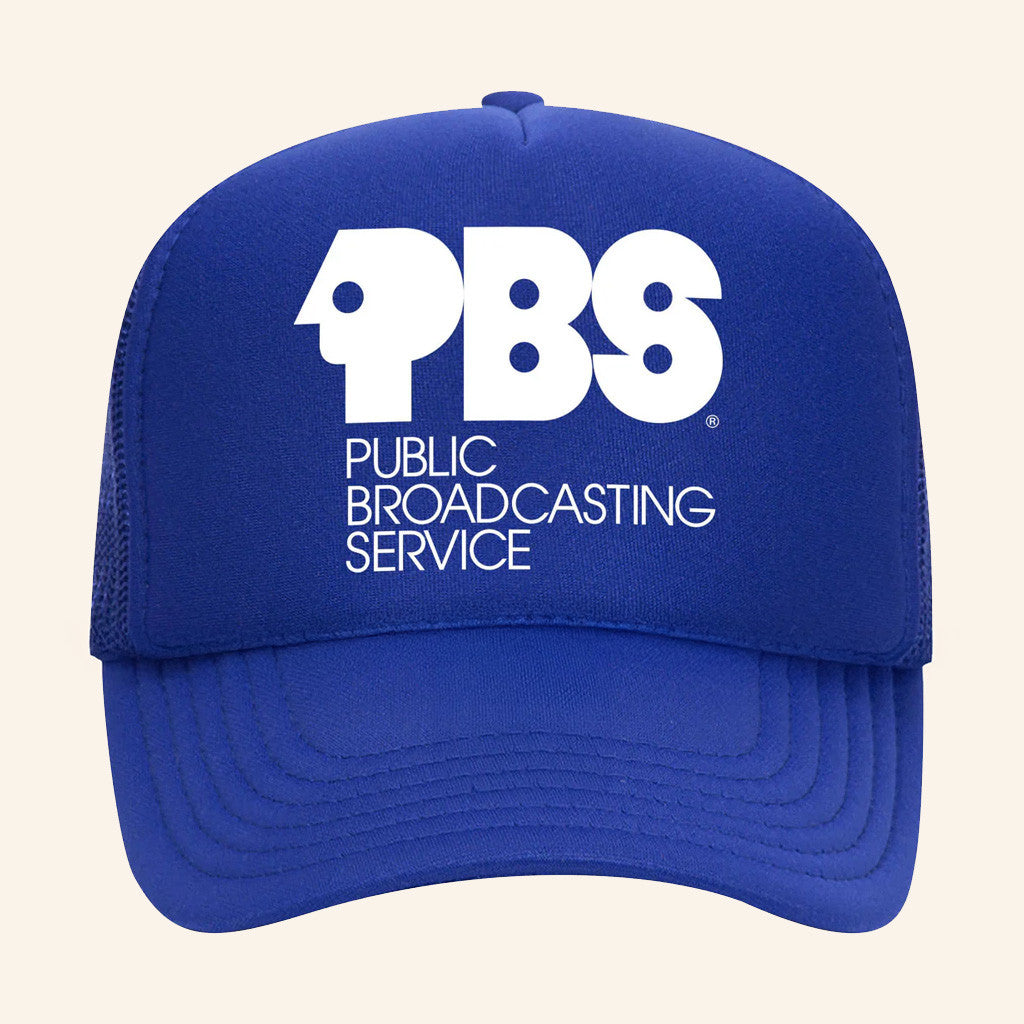 PBS Merch PBS Retro Logo Foam Trucker Hat Good Gifts For Boyfriend