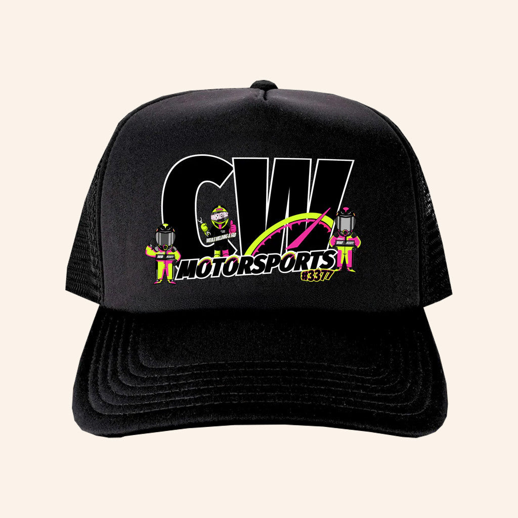 Whiskey Biz Merch CW Motorsports Racer Trucker Hat Gifts For Husband