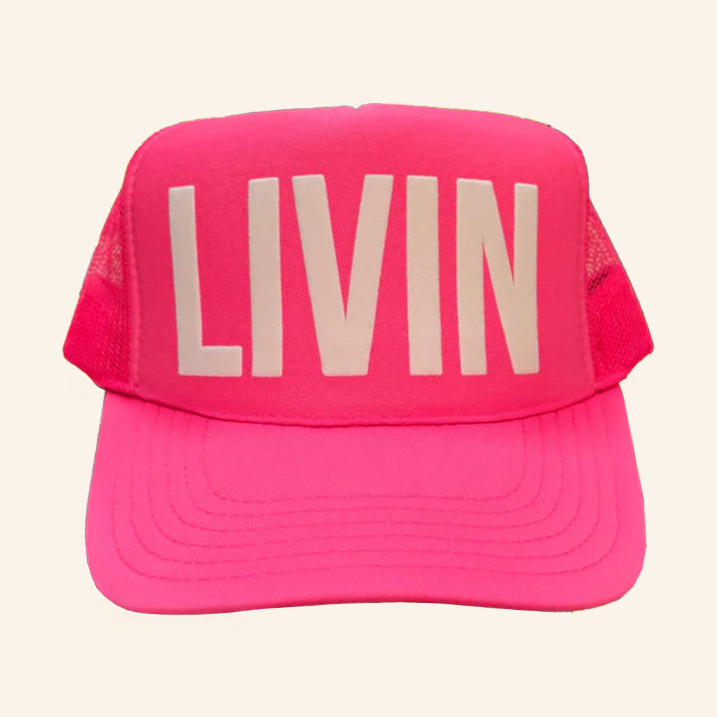 Whiskey Biz Merch LIVIN Trucker Hat Gifts For Girlfriend