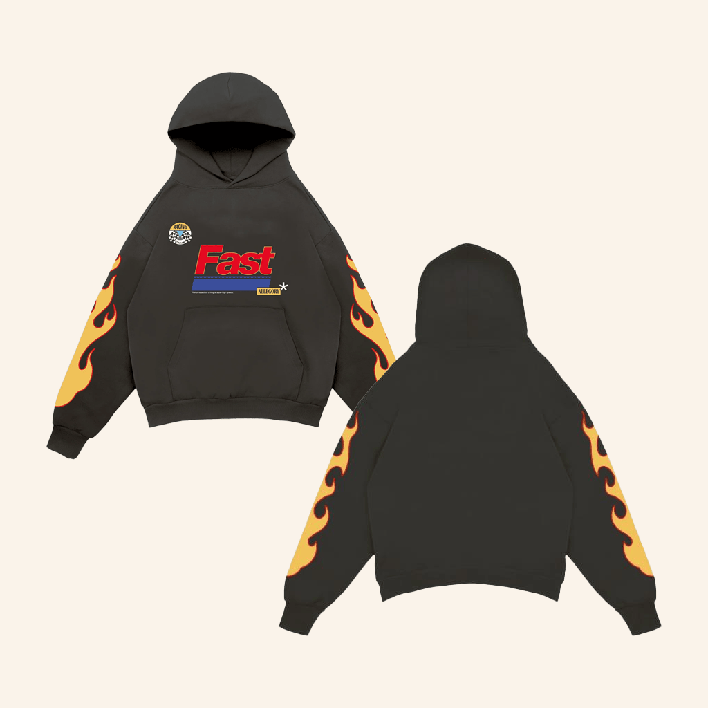 Allegoryclo Merch Fast Black Hoodie Gifts For Husband