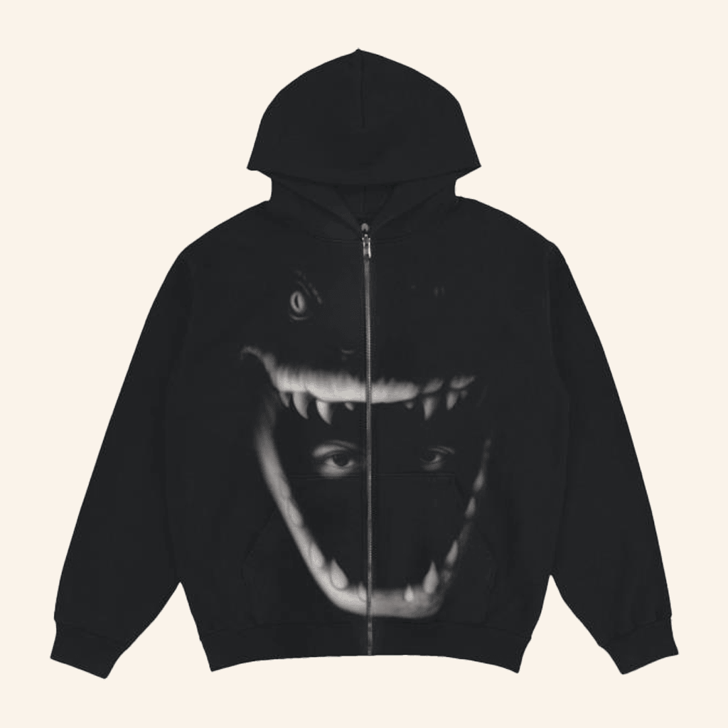 Yeat Official Merch Dangerous Summer Jaws Zip Hoodie Gifts For Besties