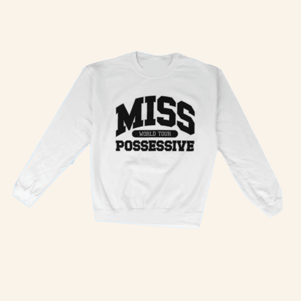 Vanbase Merch Tate Mcrae White Sweat Crewneck Sweatshirt Fans Gifts