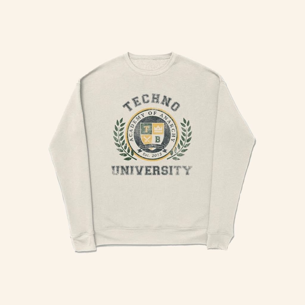 Technoblade Merch Techno University Crewneck Sweatshirt Friends Gifts
