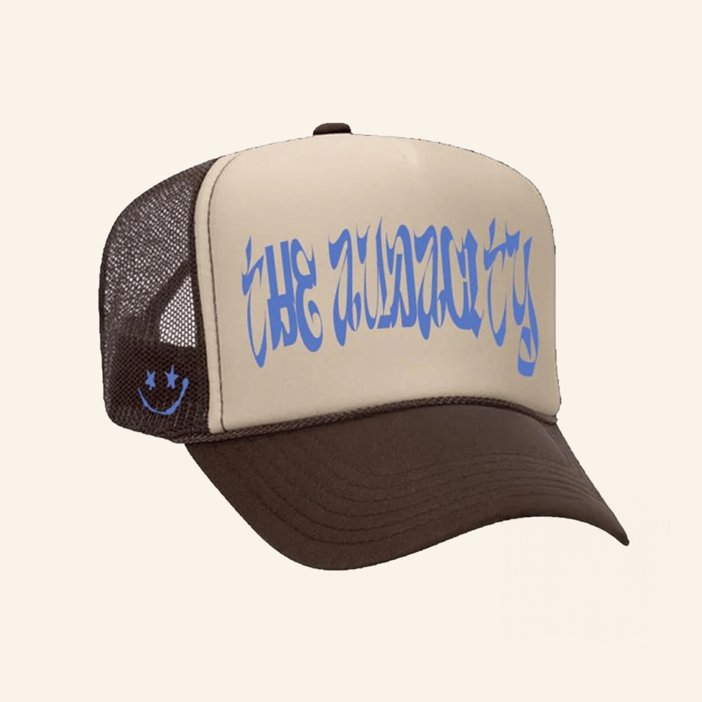 The Audacity World Merch Contrast Trucker Hat Brown Gifts For Friends