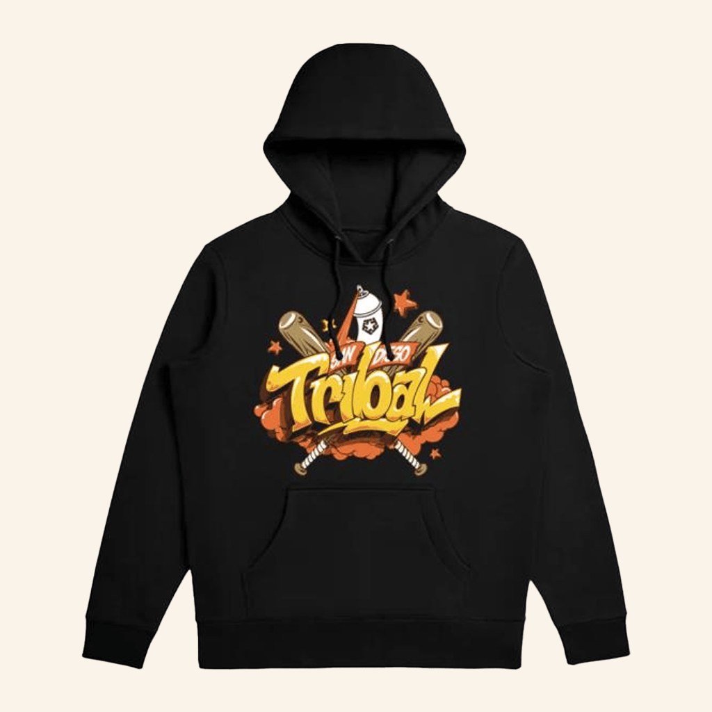 Tribal Streetwear Merch Duro Blast Black Men's Hoodie Gifts For Him