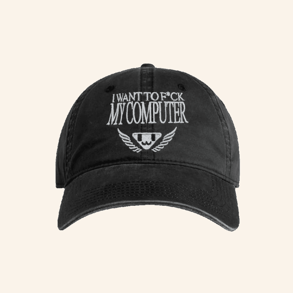 Ninajirachi Merch I Wanna F My Computer Faded Embroidered Hat Dad Gifts
