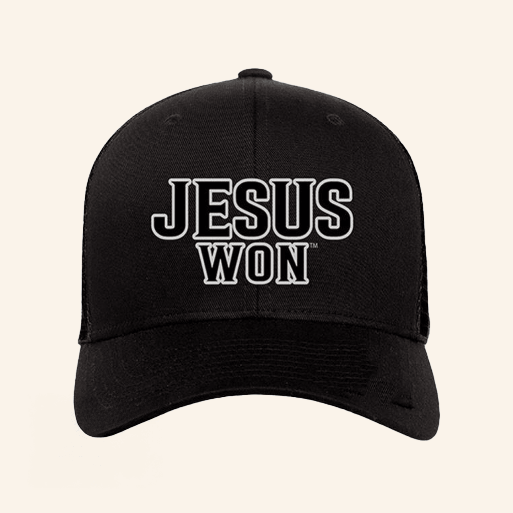 Jesus Won Apparel Merch Jesus Won Black Hat Present For Dad