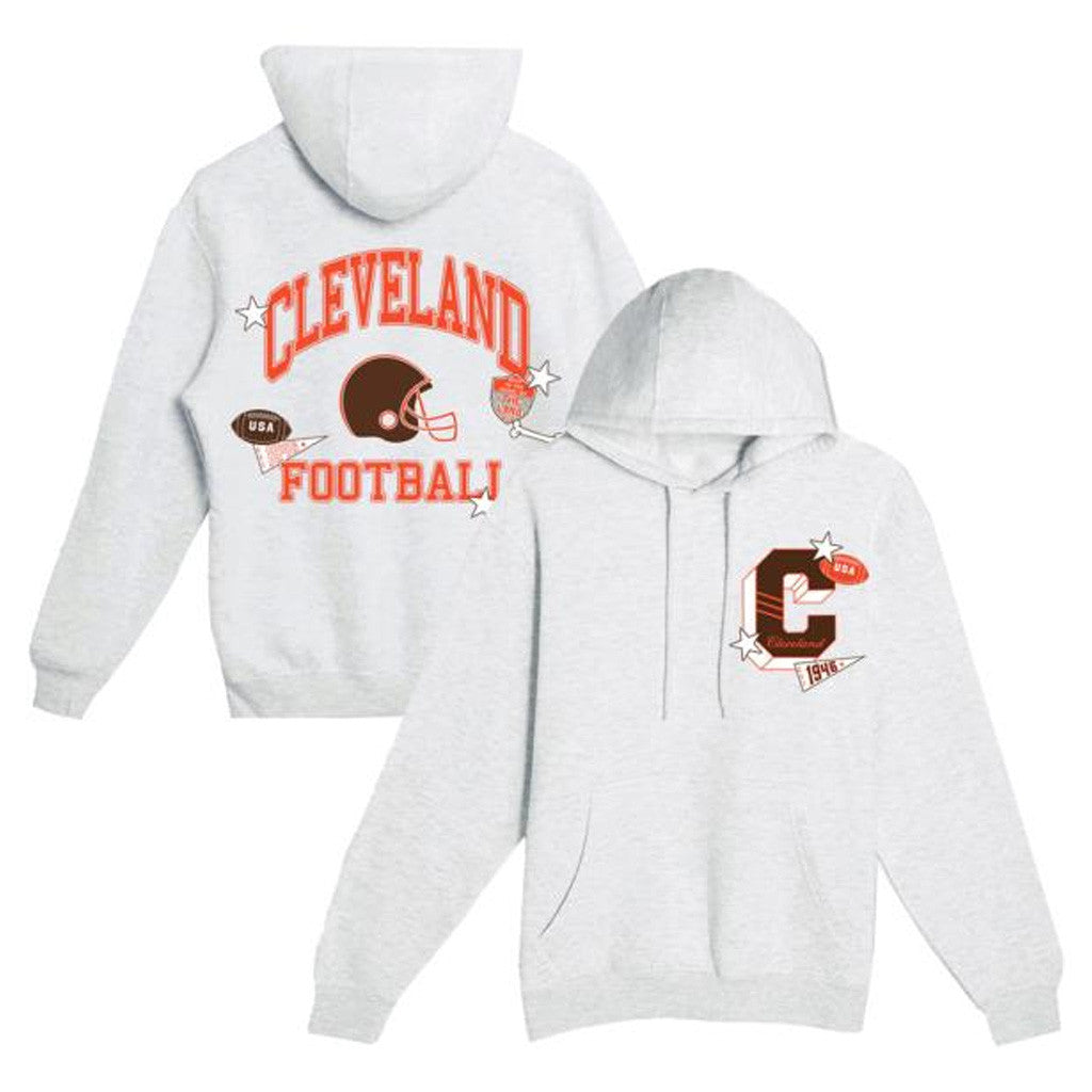 Emily Roggenbuck Merch Cleveland Varsity Hoodie Ash Grey Gifts For Him