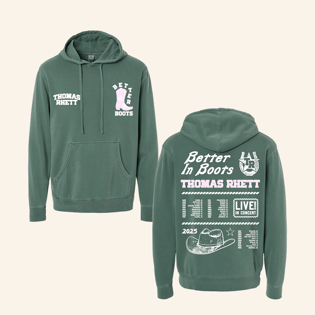 Thomas Rhett Merch Shop 2025 Green Hoodie Gifts For friends