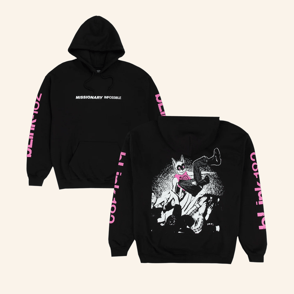 Blink 182 Merch Missionary Impossible Tour Hoodie Best Gifts For Music Lovers