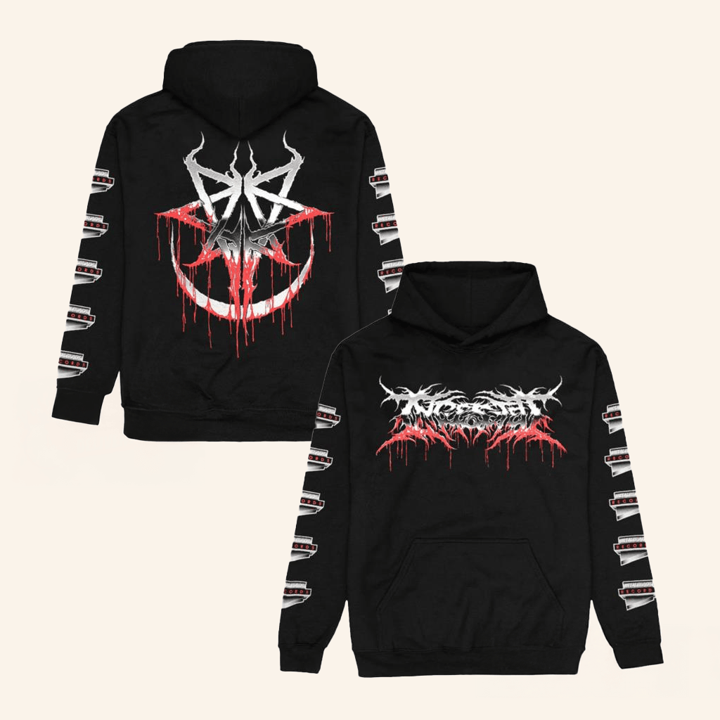Impericon Merch Ingested Logo Old School Hoodie Gifts For Dudes
