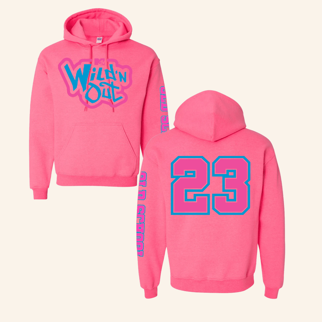 Paramount Merch Wild N Out Neon Pink Old School Hoodie Gifts For Her