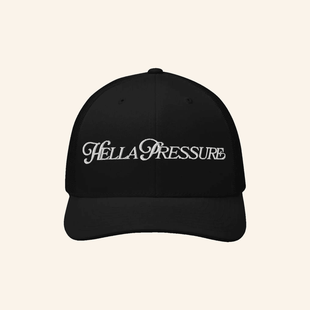 Saweetie Merch Embroidered Hella Pressure Trucker Hat Dad Gifts