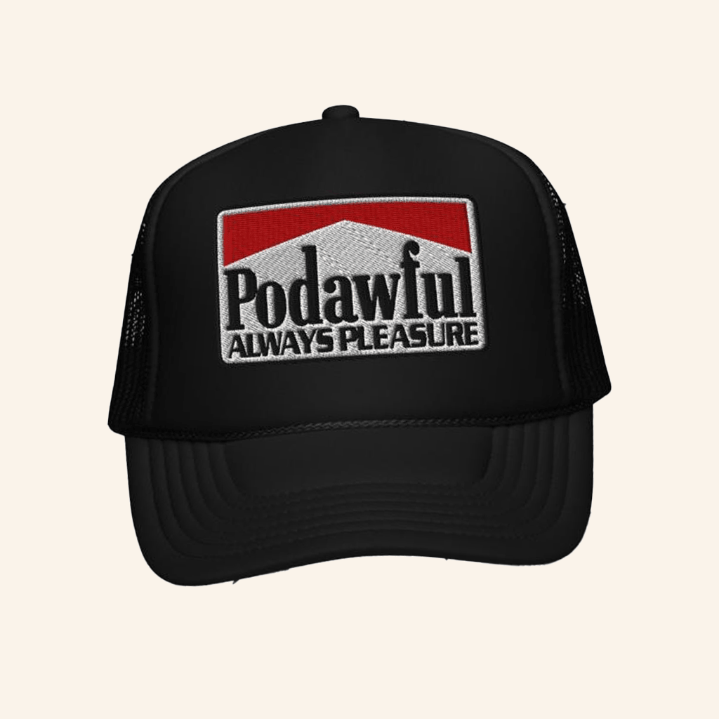Awful Merch Always Pleasure Embroidered Trucker Hat Gifts For Father