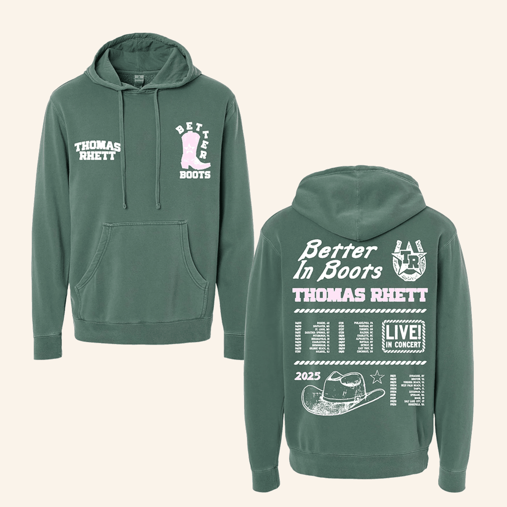 Thomas Rhett Merch 2025 Green Hoodie Gifts For Husband