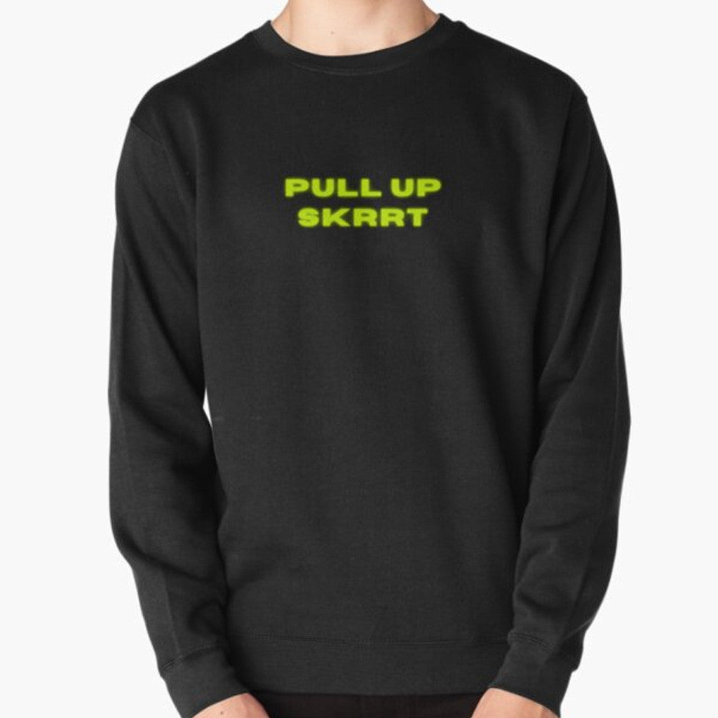 Bryson Tiller Merch Bryson Tiller Lyrics Pull up SKRRT Sweatshirt Black Gifts For Friends