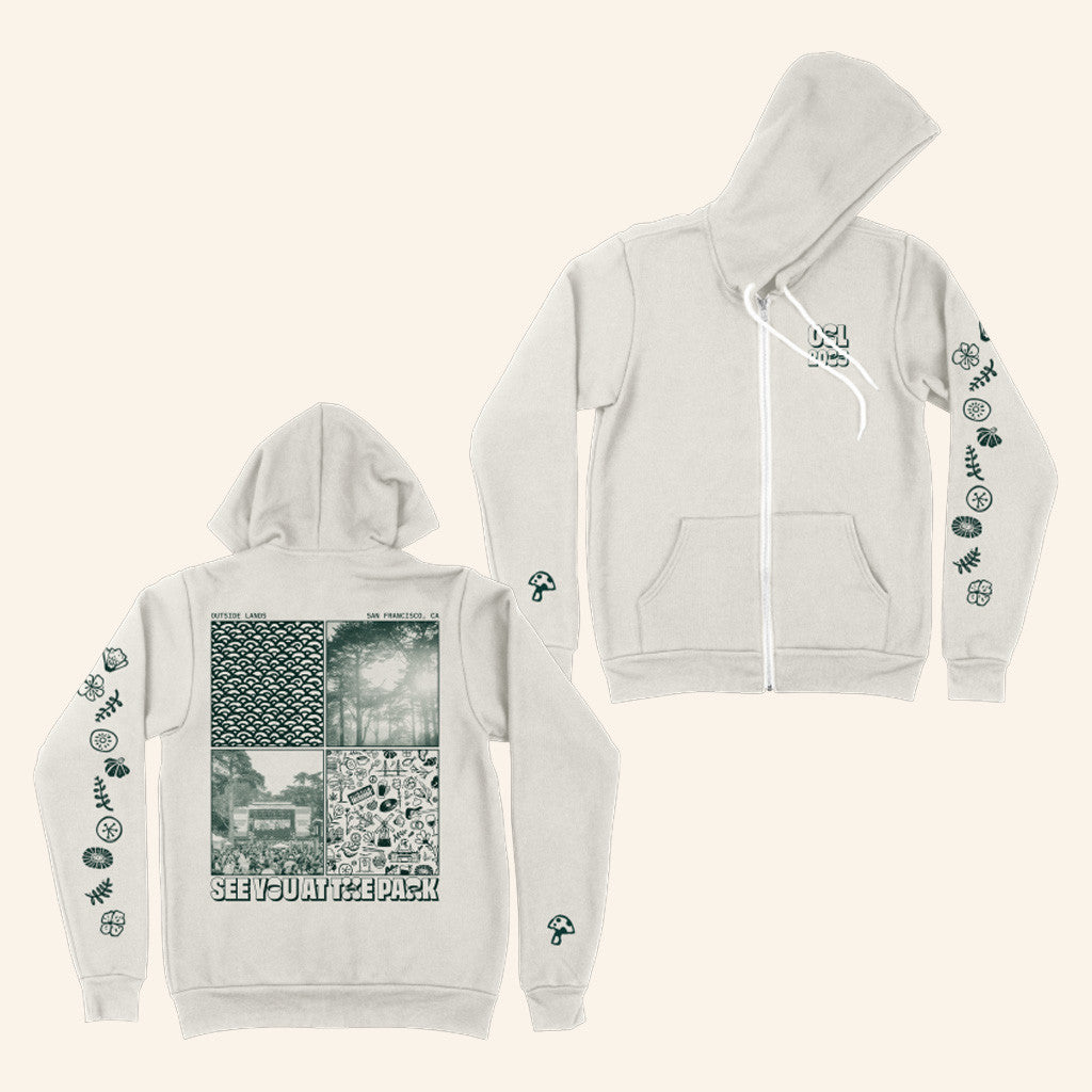 Outside Lands Merch See You At The Park Zip Hoodie Present For Husband