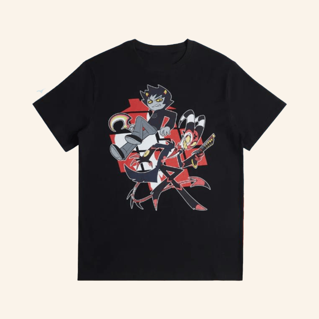 Stylish Occult Merch Helluva Boss X Homestuck Karkat And Blitz T-Shirt Son Gifts