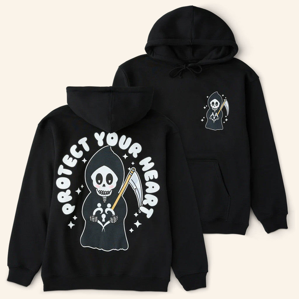 XPLR Merch Protect Your Heart Jun 25 Black Hoodie Gift Ideas For Him