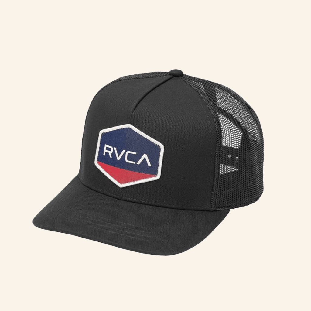 RVCA Merch Commonwealth Curved Trucker Hat Embroidered Dad Gifts