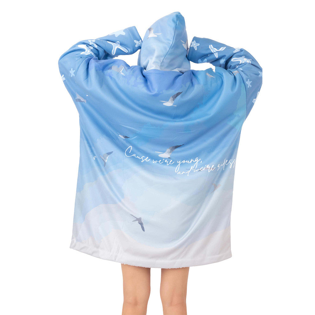 1989 Blue Hoodie Blanket Taylor Swift Merch Gifts For Swifties