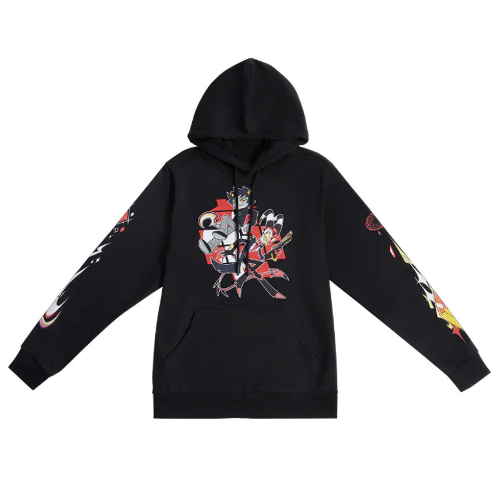 Homestuck Merch Helluva Boss x Homestuck Hoodie Karkat And Blitz Hoodie Black