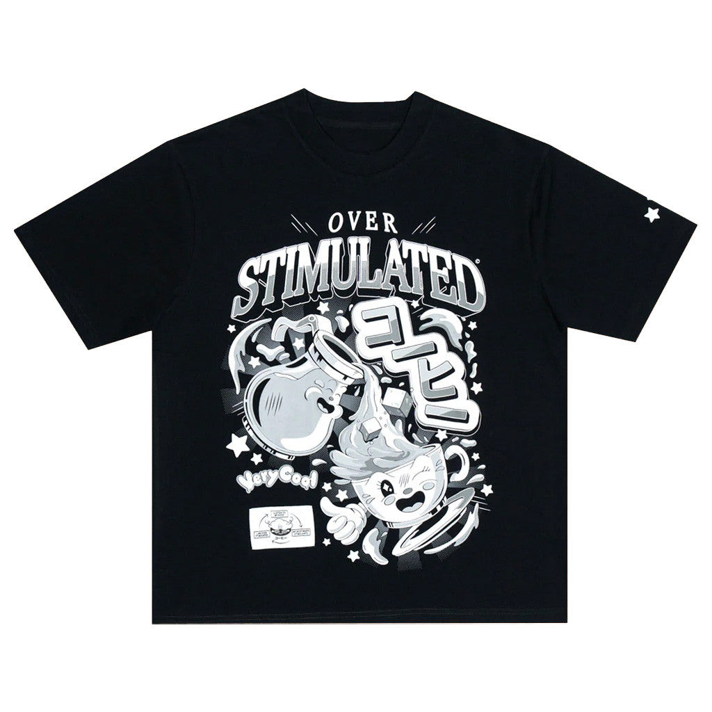 Cold Ones Merch Overstimulated T-Shirt Gifts For Dudes