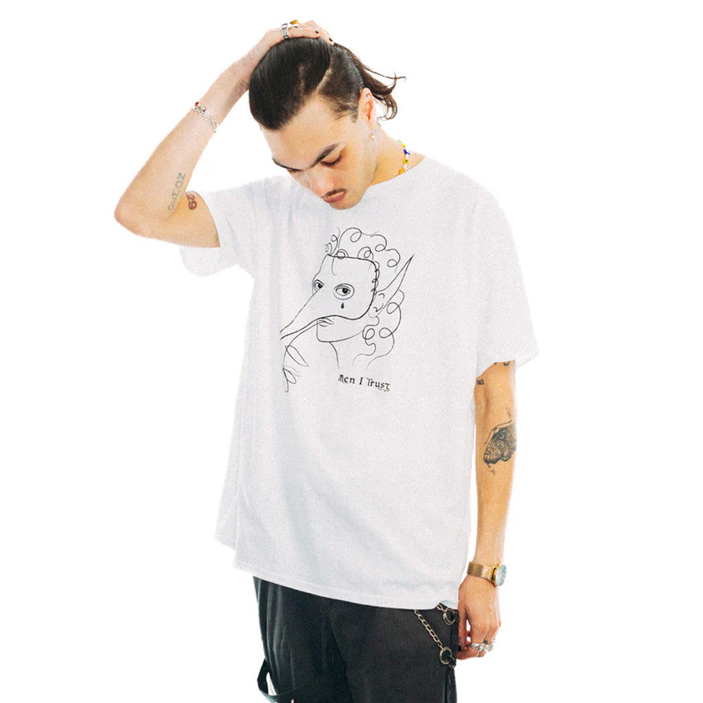 Men I Trust Merch White Mask T-Shirt Presents For Him